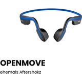 Shokz OpenMove Casques Sans fil Crochets auriculaires Appels/Musique USB Type-C Bluetooth Bleu  technologie conduction osseuse Bleu/Noir, Sans fil, Appels/Musique, 20 - 20000 Hz, 29 g, Casques, Bleu