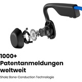 Shokz OpenMove Casques Sans fil Crochets auriculaires Appels/Musique USB Type-C Bluetooth Bleu  technologie conduction osseuse Bleu/Noir, Sans fil, Appels/Musique, 20 - 20000 Hz, 29 g, Casques, Bleu