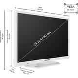 Telefunken  24" TV LED Blanc