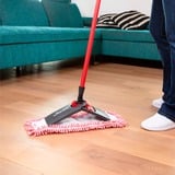 Vileda Balai à franges Pet Pro MICROFIBRE UNIVERSAL, Serpillère Rouge