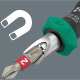 Wera Set d'embouts 838 RA S/4 Christmas 2025, avec fonction cliquet, Set d'embouts de vissage Noir/Vert