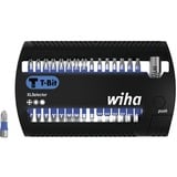 Wiha Set d'embouts XLSelector T-Bit 25mm, 31 pièces, Set d'embouts de vissage Noir/Bleu