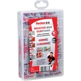fischer Meister-Box DUOPOWER court / long, Cheville Gris clair/Rouge