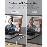goobay Câble adaptateur Ethernet USB-C 3.2 Gen2 > RJ-45, Slim Blanc