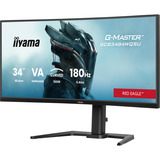 iiyama G-MASTER GCB3484WQSU-B1 écran plat de PC 86,4 cm (34") 3440 x 1440 pixels UltraWide Quad HD LED Noir Moniteur gaming incurvé  Noir, 86,4 cm (34"), 3440 x 1440 pixels, UltraWide Quad HD, LED, 0,4 ms, Noir