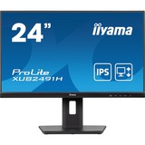 iiyama ProLite XUB2491H-B1 écran plat de PC 60,5 cm (23.8") 1920 x 1080 pixels Full HD LED Noir Moniteur  Noir (Mat), 60,5 cm (23.8"), 1920 x 1080 pixels, Full HD, LED, 0,5 ms, Noir