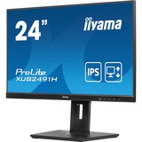 iiyama ProLite XUB2491H-B1 écran plat de PC 60,5 cm (23.8") 1920 x 1080 pixels Full HD LED Noir Moniteur  Noir (Mat), 60,5 cm (23.8"), 1920 x 1080 pixels, Full HD, LED, 0,5 ms, Noir