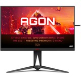 AOC AGON AG325QZN/EU 31.5" Gaming Moniteur Noir, 2x HDMI, 2x DisplayPort, 4x USB-A 3.2 (5 Gbit/s), 240 Hz