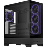 ASUS A31 Plus TG ARGB BLACK Midi Tower Noir, boîtier pc Noir | 2x USB-A | 1x USB-C | RGB | Verre Trempé