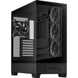 ASUS  boîtier midi tower Noir | 2x USB-A | 1x USB-C | RGB | Verre Trempé
