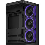 ASUS  boîtier midi tower Noir | 2x USB-A | 1x USB-C | RGB | Verre Trempé
