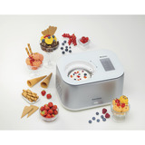 Ariete Machine à glace Gran Gelato 4en1, Sorbetière Blanc/Argent