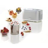 Ariete Machine à glace Gran Gelato 4en1, Sorbetière Blanc/Argent
