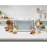 Ariete Machine à glace Gran Gelato 4en1, Sorbetière Blanc/Argent