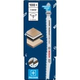 Bosch 2 608 900 546 Lame de scie sauteuse, à chantourner et sabre Lames de scie sauteuse Bimétal 100 pièce(s) Lames de scie sauteuse, Bois, Bimétal, Acier inoxydable, 2 mm, 11,7 cm