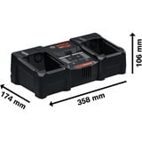 Bosch EXAL18V2-320, 1600A02YG5, Chargeur Noir