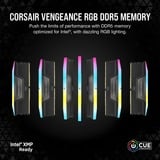 Corsair 32 Go DDR5-6000 Kit, Mémoire vive Noir, CMH32GX5M2E6000C36, Vengeance RGB, XMP