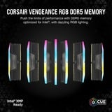 Corsair Vengeance RGB 32 Go DDR5-6000 (2x 16 Go) mémoire vive Noir, CMH32GX5M2E6000C36, XMP 3.0