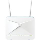 D-Link EAGLE PRO AI Routeur AX1500 4G G415, WLAN-LTE-Routeur Wi-Fi 6 (802.11ax), Bi-bande (2,4 GHz / 5 GHz), Ethernet/LAN, 4G, Bleu, Blanc, Routeur