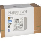DeepCool PL650D White alimentation 650 watt Blanc, 3x PCIe