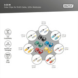 Digitus A-CC-M, Serre-câble Multicolore