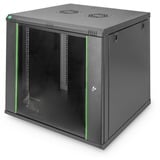 Digitus Boîtier mural de série Dynamic Basic -600 x 450 mm (lxp), Armoire informatique Noir, Rack monté sur le mur, 12U, 60 kg, Verrouillage des touches, 29 kg, Noir
