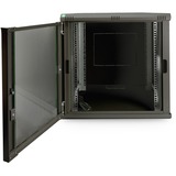 Digitus Boîtier mural de série Dynamic Basic -600 x 450 mm (lxp), Armoire informatique Noir, Rack monté sur le mur, 12U, 60 kg, Verrouillage des touches, 29 kg, Noir