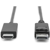 Digitus Câble adaptateur DisplayPort > HDMI 4K Noir