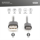 Digitus Câble de connexion USB 3.2 Gen 1 USB-A > USB-C Noir
