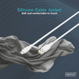 Digitus Câble de connexion en silicone USB 2.0 USB-A > USB-C Blanc