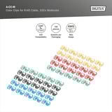 Digitus Clips de couleur pour câbles de raccordement - Mixte (20 pièces chacun), Serre-câble Multicolore