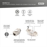 Digitus DN-93617-12, Module de Keystone Argent
