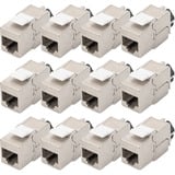Digitus Module Keystone Cat.6a, blindé, Module de Keystone Argent