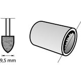 Dremel Pointe de meulage en corindon 9,5 mm, Point de meulage 
