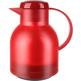 Emsa 504232 thermos 1 L Rouge, Translucide, Verseuse isotherme Rouge/transparent, 1 L, Rouge, Translucide, Polypropylène (PP), 12 h, 24 h, 145 mm