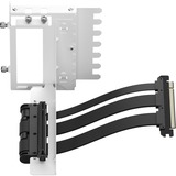 Fractal Design Flex 2 PCIe 4.0 x16, Câble d'extension Blanc/Noir, 0,195 mètres