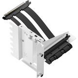 Fractal Design Flex 2 PCIe 4.0 x16, Câble d'extension Blanc/Noir, 0,195 mètres