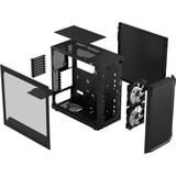 Fractal Design Focus 2 RGB TG Clear Tint boîtier midi tower Noir | 2x USB-A | RGB | Window