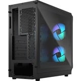Fractal Design Focus 2 RGB TG Clear Tint boîtier midi tower Noir | 2x USB-A | RGB | Window