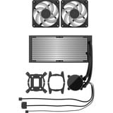 Fractal Design Radius 240 RGB Black, Watercooling Noir