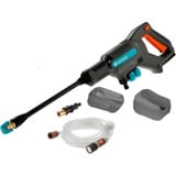 GARDENA AquaClean 24/18 V P4A solo, Nettoyeur pression Gris/Turquoise, 14800-55, Batterie non incluse