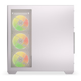 Krux Exo White boîtier midi tower Blanc | 2x USB-A | 1x USB-C | RGB | Verre Trempé