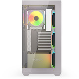 Krux Exo White boîtier midi tower Blanc | 2x USB-A | 1x USB-C | RGB | Verre Trempé
