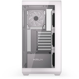 Krux  boîtier midi tower Blanc | 2x USB-A | 1x USB-C | RGB | Verre Trempé