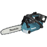 Makita Tronçonneuse à batterie avec poignée supérieure DUC258Z02, 18 Volts, Scie à chaîne Rouge
