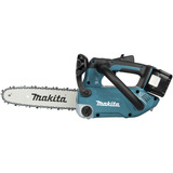 Makita Tronçonneuse à batterie avec poignée supérieure DUC258Z02, 18 Volts, Scie à chaîne Rouge