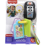 Mattel Rires et Éveil ® – ® – Mes Premières Clés d’Activité, Anneau à mordre 0,5 an(s), Batteries requises, LR44, Plastique, Multicolore