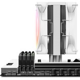 NZXT T120 RGB Refroidisseur CPU Blanc, LED RGB, connecteur ventilateur PWM 4 broches
