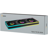 Ocypus Sigma F36 ARGB ventilateurs de boîtier Noir, 3 pièces, 365 x 28 x 125 mm, PWM