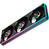 Ocypus Sigma F36 ARGB ventilateurs de boîtier Noir, 3 pièces, 365 x 28 x 125 mm, PWM